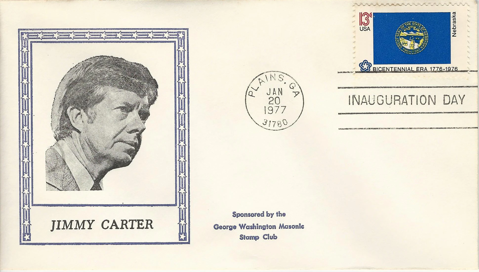 Inauguration Jimmy Carter Postmark #1: Washington, DC —&hellip;